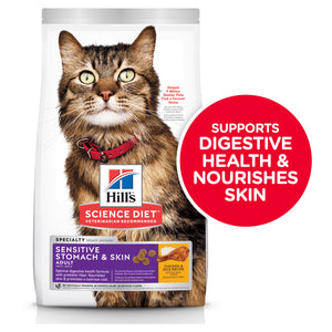 Hills Science Diet Specialty Adult Sensitive Stomach and Skin Dry Cat Food