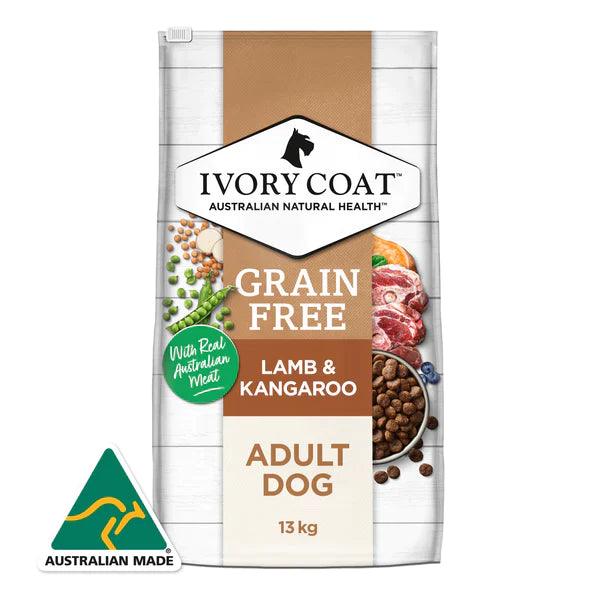 Ivory Coat Grain Free Adult Lamb And Kangaroo Dry Dog Food