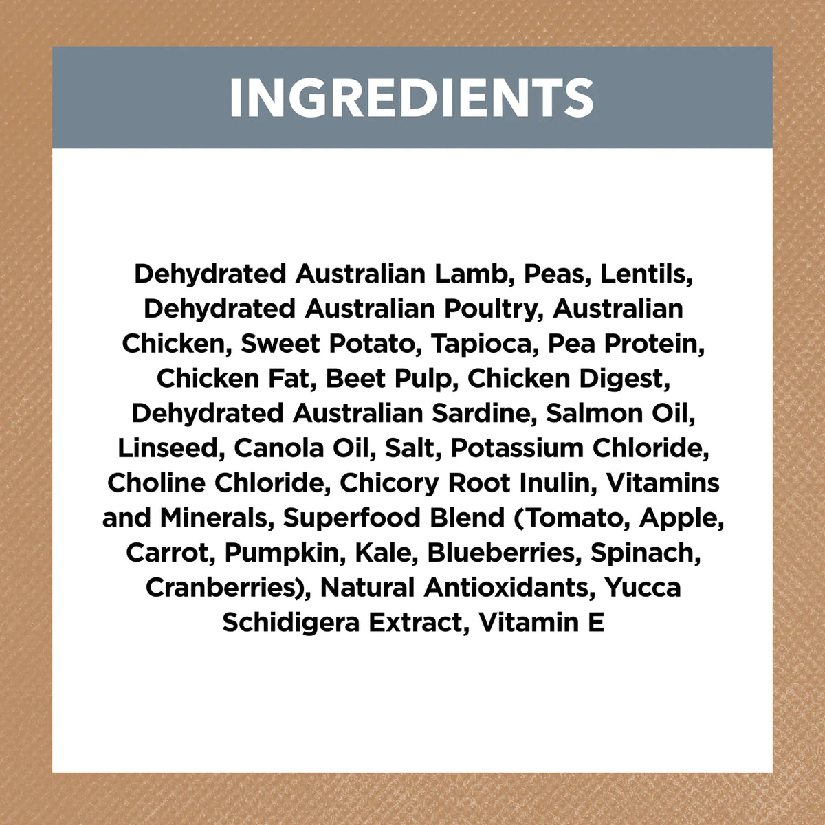 Ivory Coat Grain Free Adult Lamb and Sardine Dry Dog Food