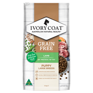 Ivory Coat Grain Free Puppy Large Breed Lamb and Coconut Oil Dry Dog Food