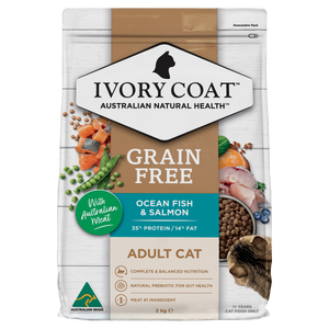 Ivory Coat Grain Free Adult Cat Ocean Fish and Salmon Dry Cat Food