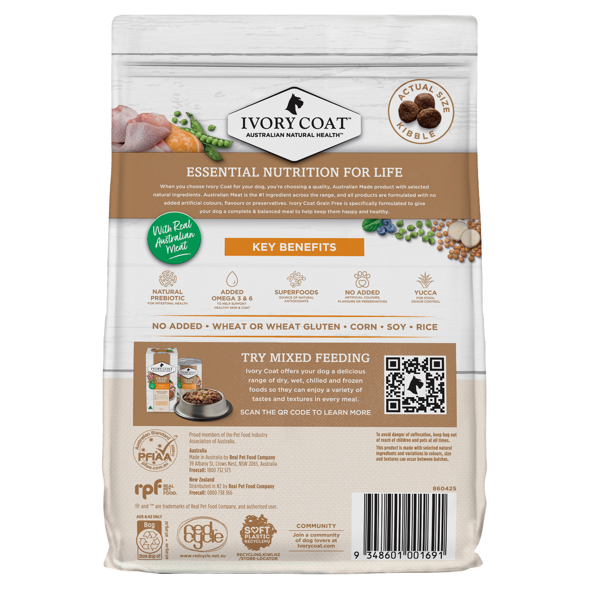 Ivory Coat Grain Free Adult Chicken with Coconut Oil Dry Dog Food