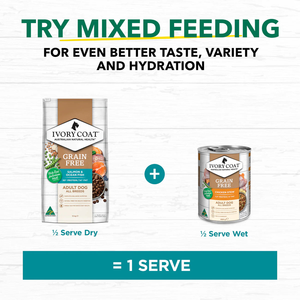 Ivory Coat Grain Free Adult Ocean Fish and Salmon Dry Dog Food