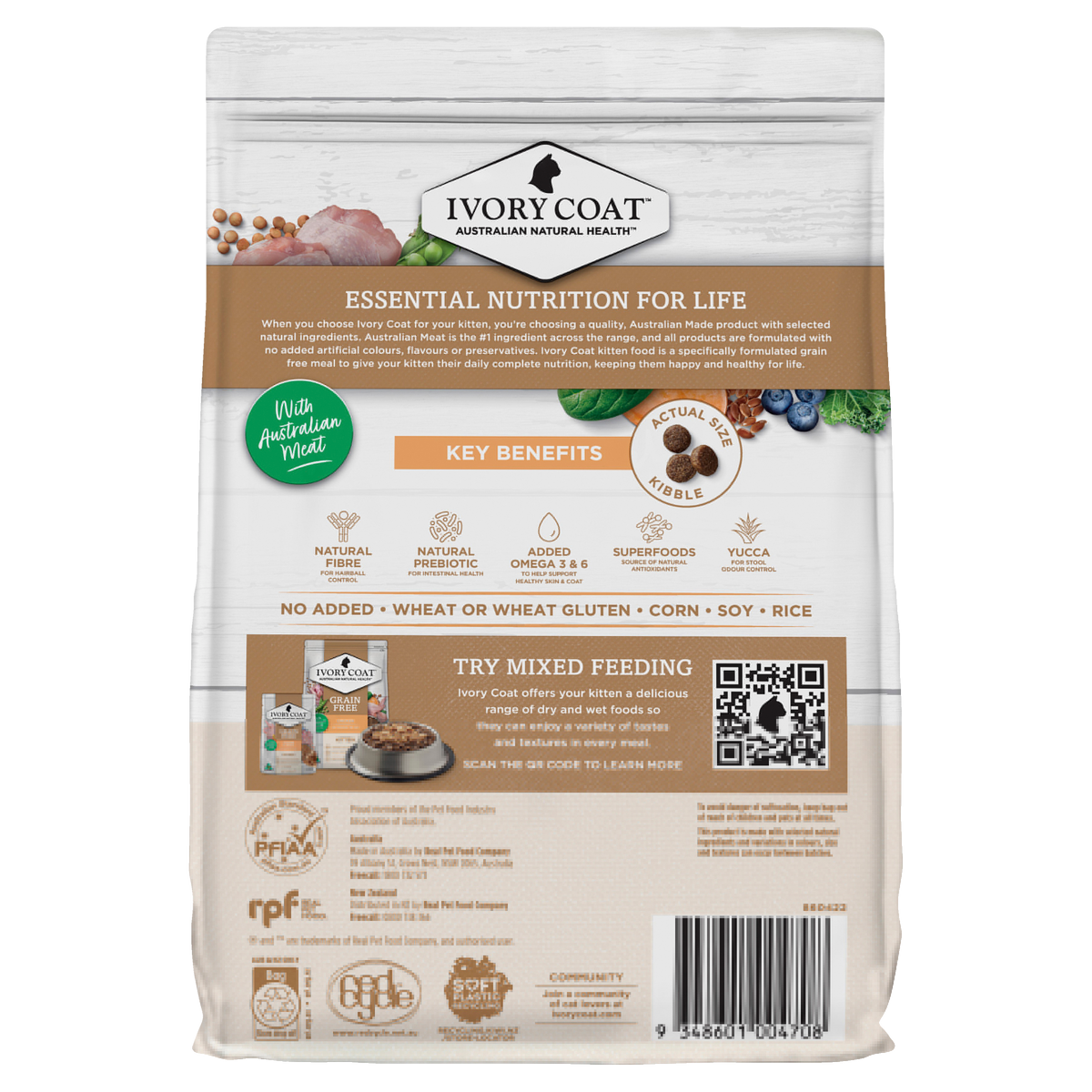 Ivory Coat Grain Free Kitten Chicken Dry Food