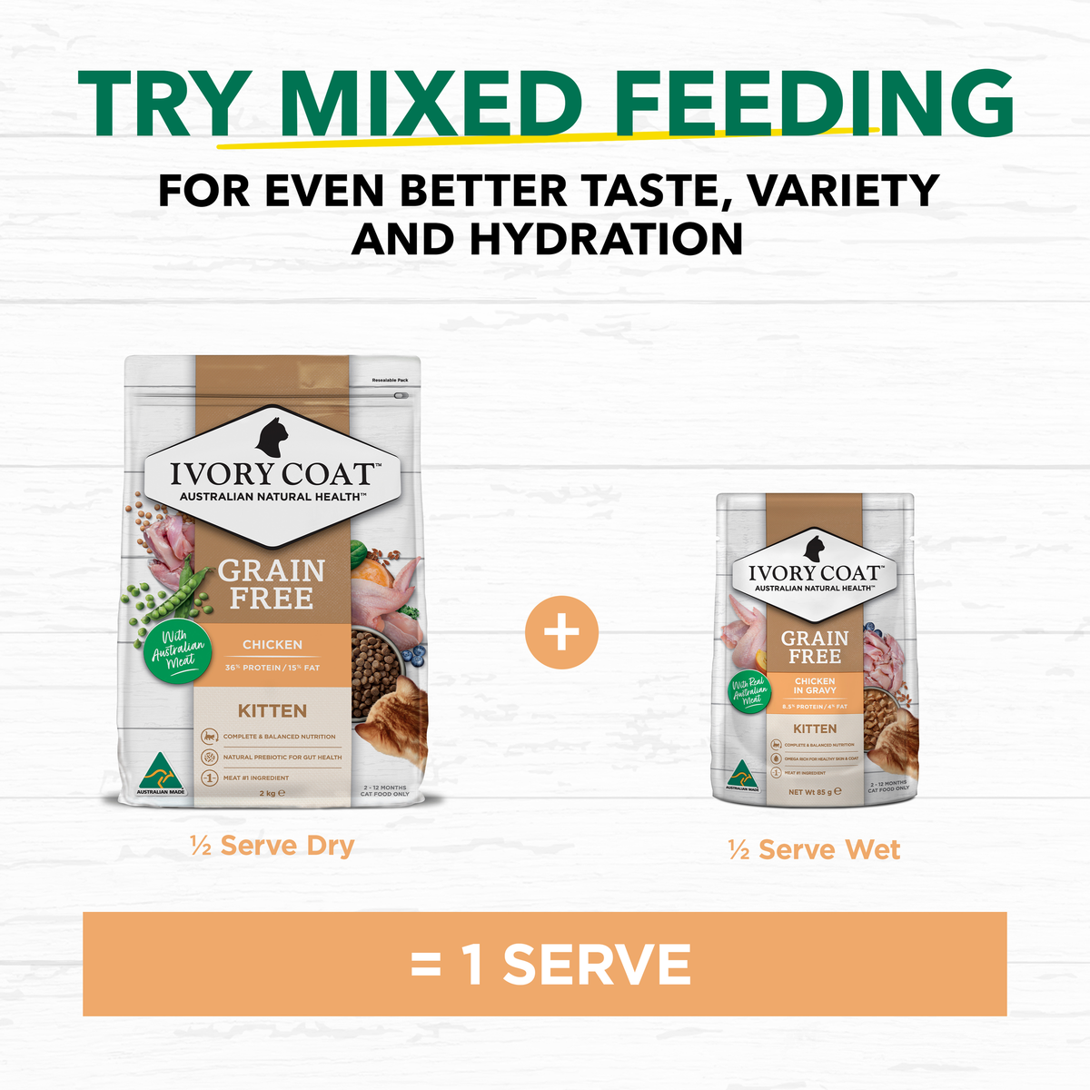 Ivory Coat Grain Free Kitten Chicken Dry Food