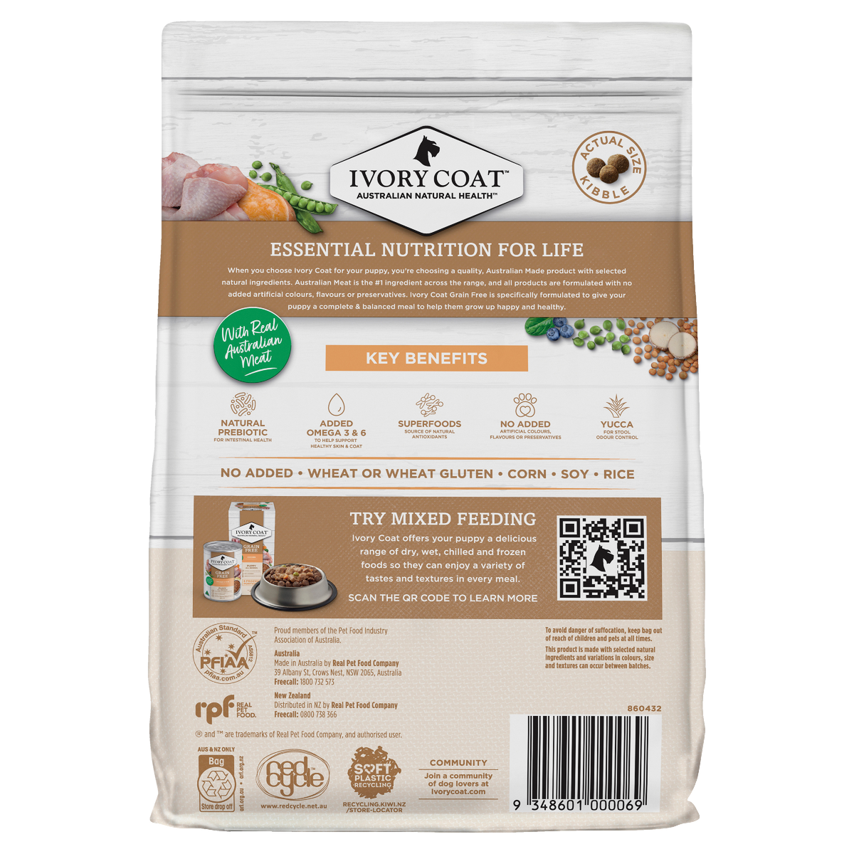 Ivory Coat Grain Free Puppy Chicken Dry Dog Food