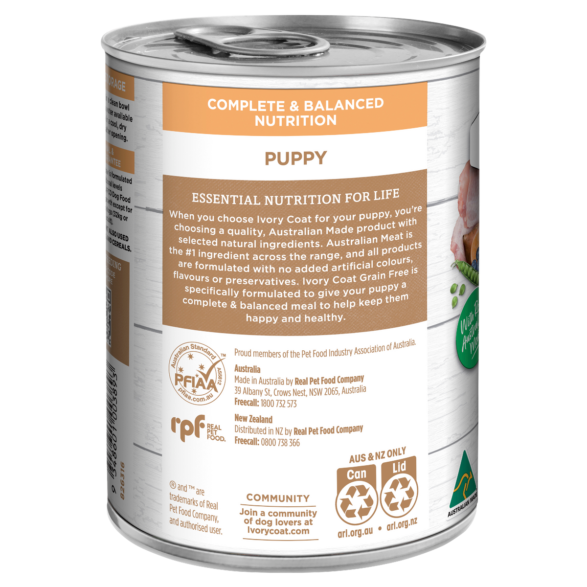 Ivory Coat Grain Free Puppy Chicken Stew Wet Dog Food