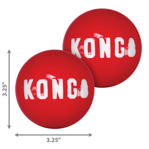 KONG Signature Balls 2pk Dog Toy