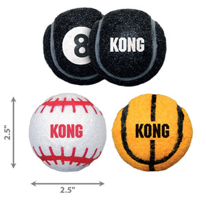 KONG Sports Balls 3pk Dog Toy