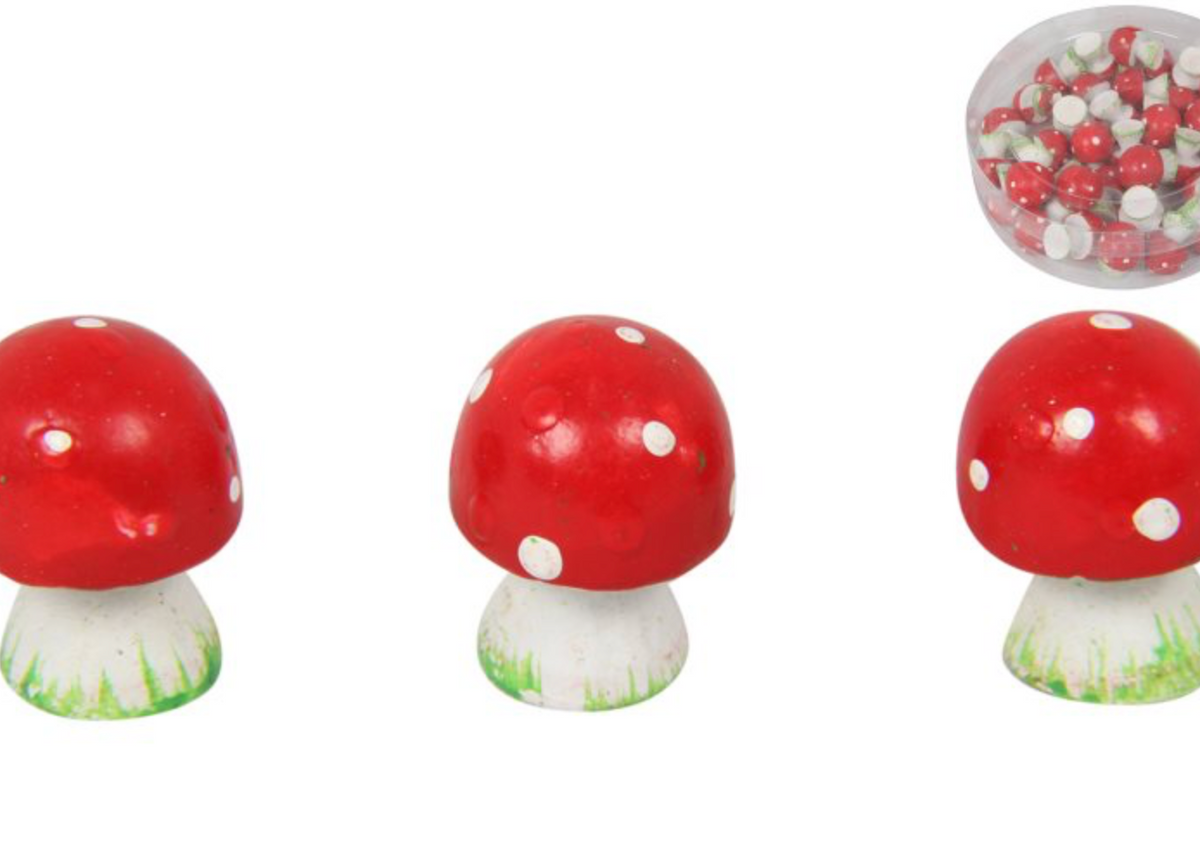 Miniature Craft Mushroom Red and White - 2cm