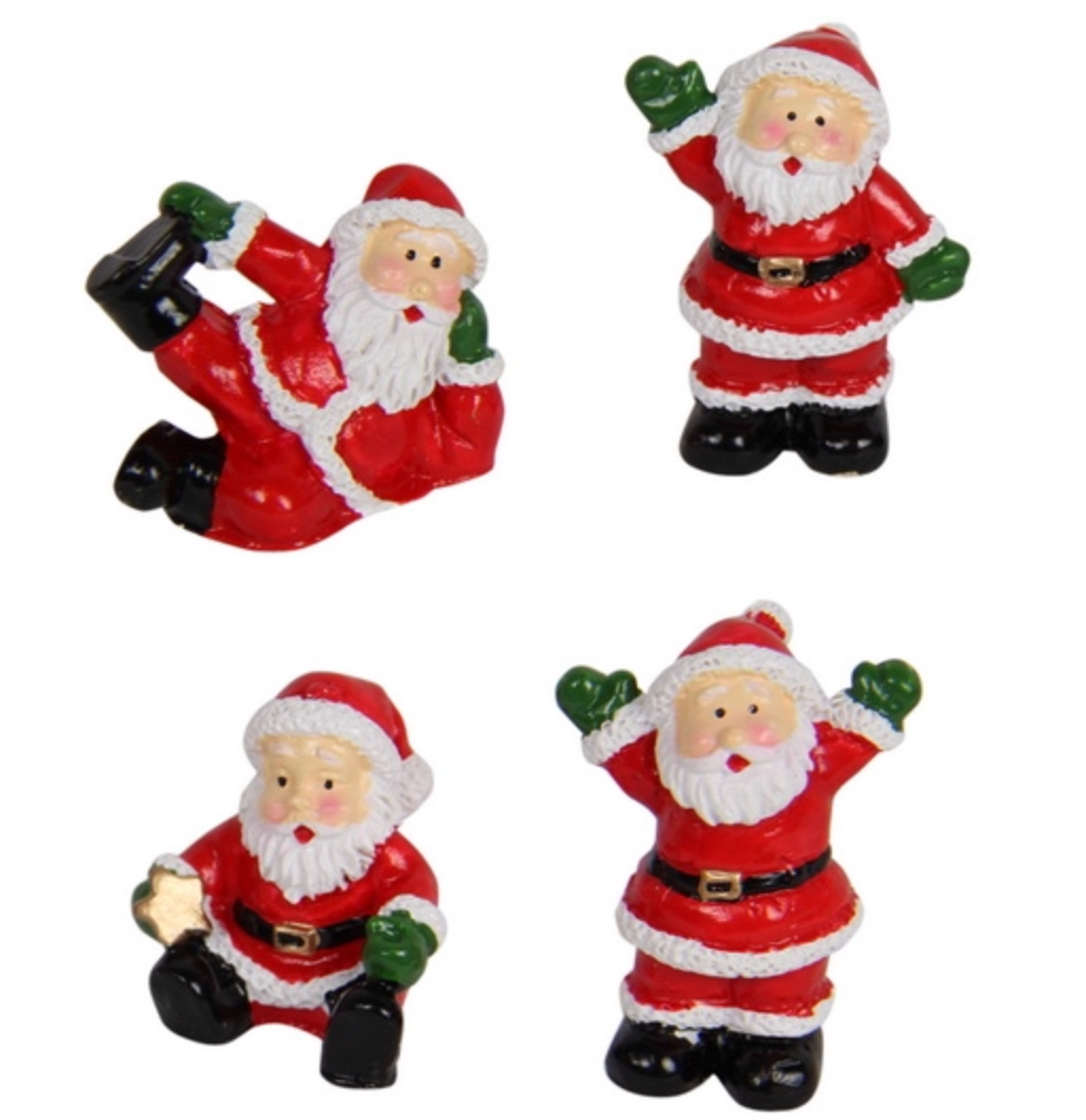 Miniature Santa Claus 4 Ass