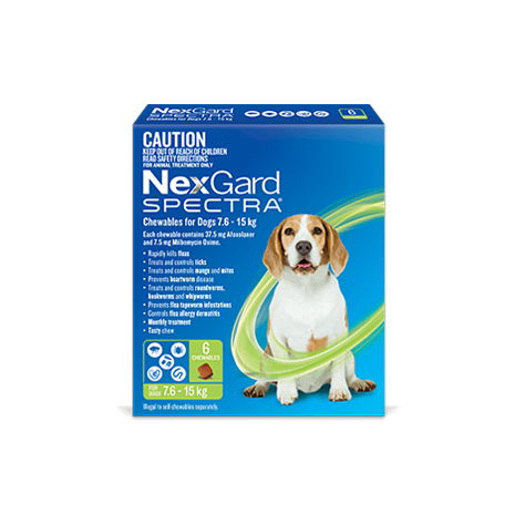 Nexgard Spectra Chewables for Dogs 7.6-15kg
