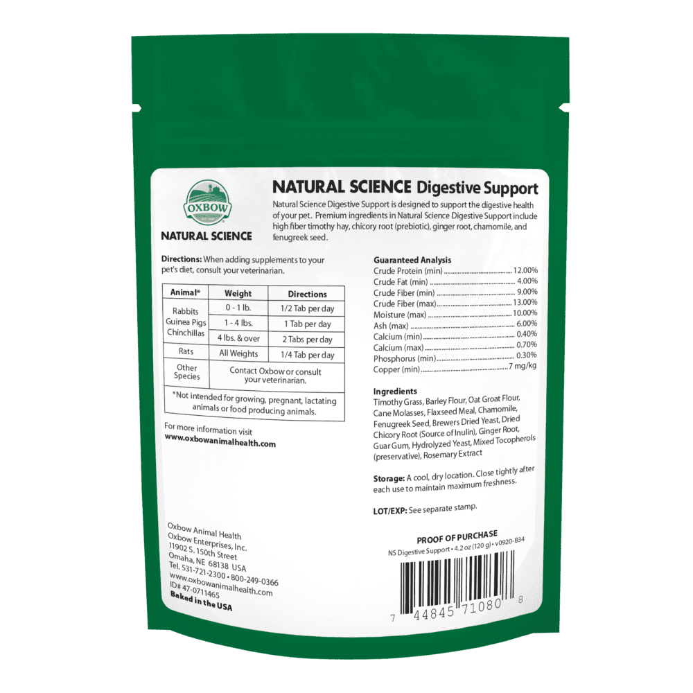 Oxbow Natural Science Digestive Supplement