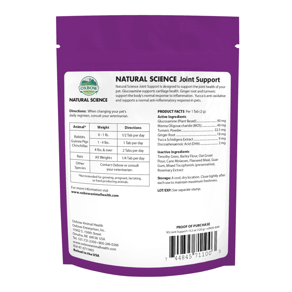 Oxbow Natural Science Joint Supplement 120g