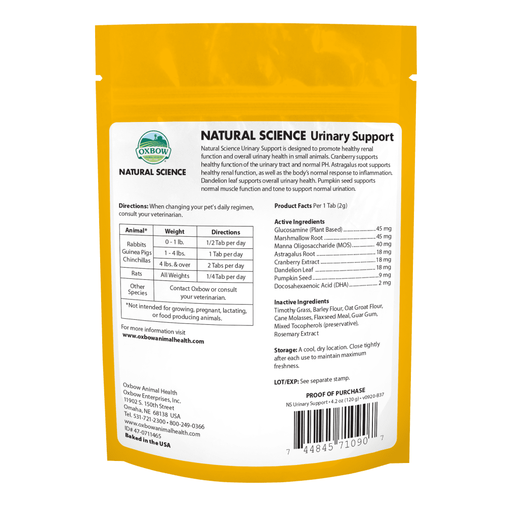 Oxbow Natural Science Urinary Support Supplement 120g