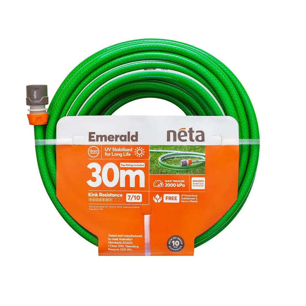 Neta Garden Hose Emerald 18mm x 30m Fitted