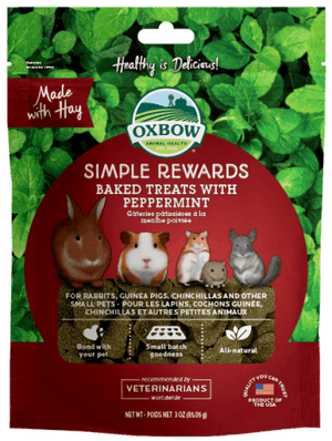 Oxbow Simple Rewards Treats with Peppermint 85g