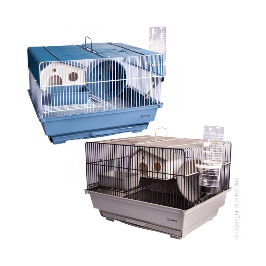 Pet One Mouse Cage 1 Level with Wheel and House