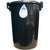 Queen Rubbish Bin Black