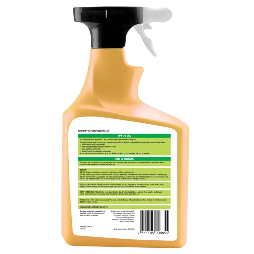 Roundup Natural Herbicide RTU - Nonanoic Acid