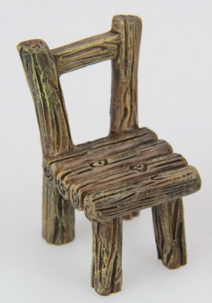 Fairy Garden Table & Chairs (Log Design) - Set of 3