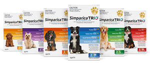 Simparica Trio Chews for Dogs 2.6-5kg