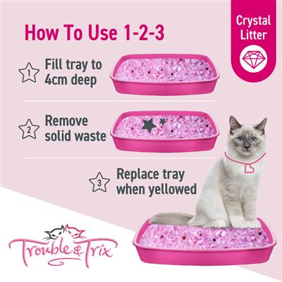Trouble and Trix Fresh Scent Crystal Cat Litter