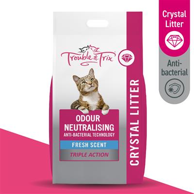 Trouble and Trix Fresh Scent Crystal Cat Litter