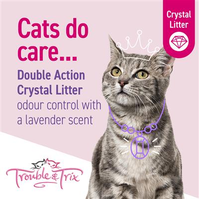 Trouble and Trix Lavender Crystal Cat Litter