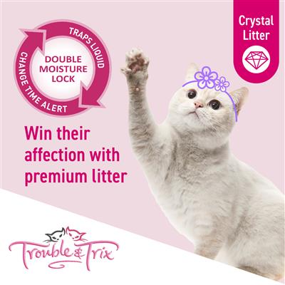 Trouble and Trix Lavender Crystal Cat Litter