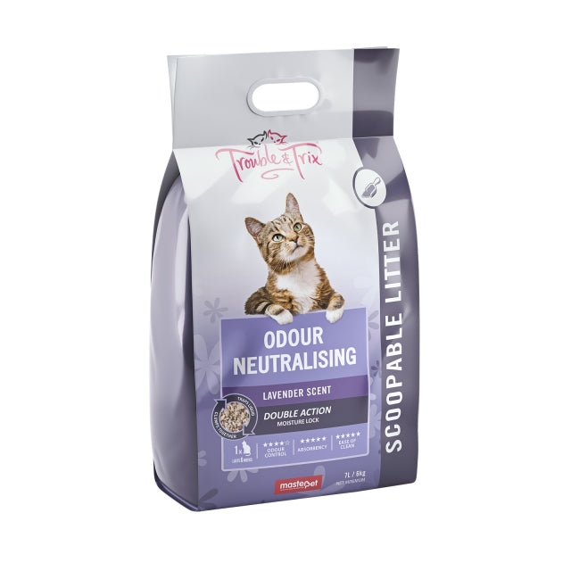 Trouble and Trix Lavender Scent Clumping Cat Litter