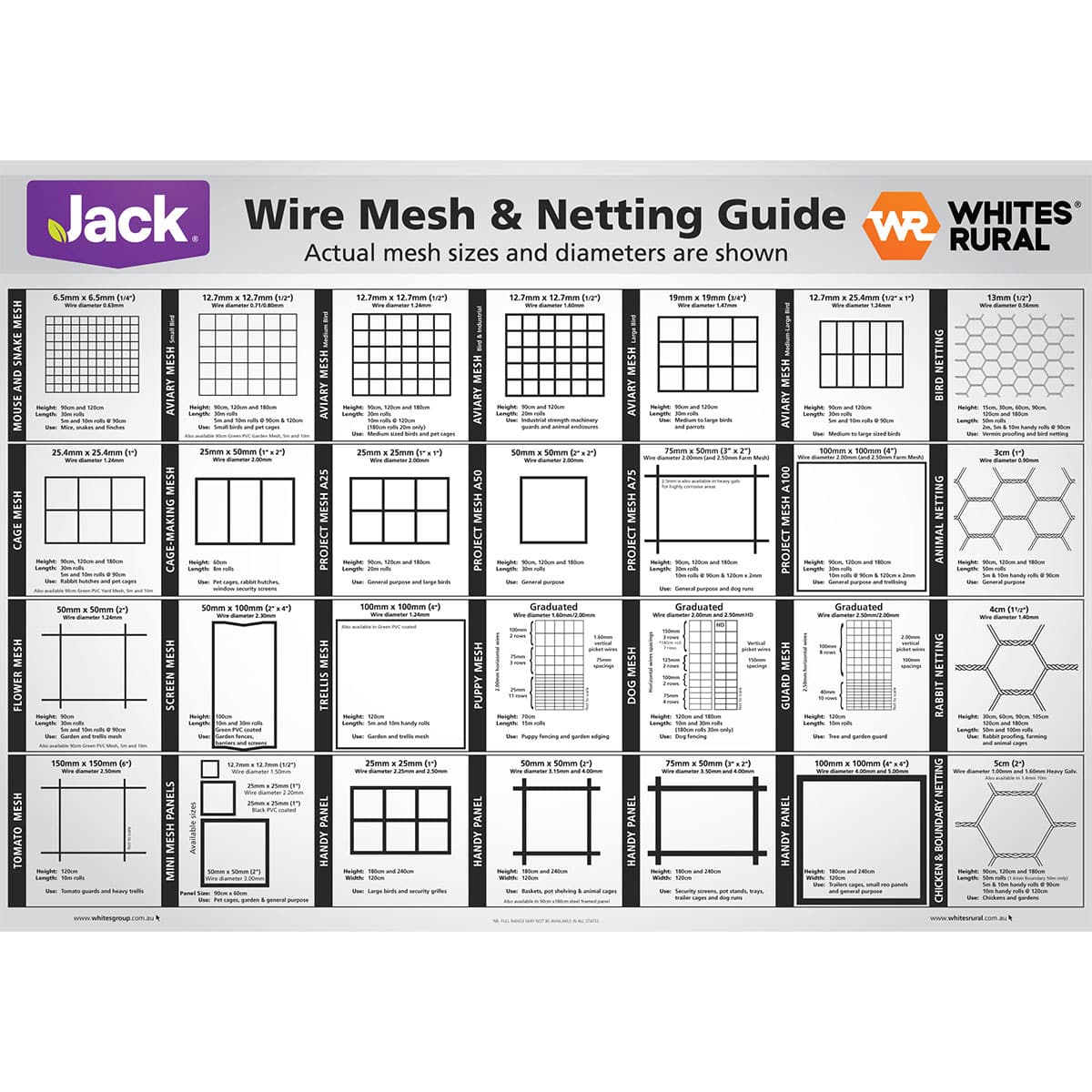 Jack Mini Mesh Panel 600x900