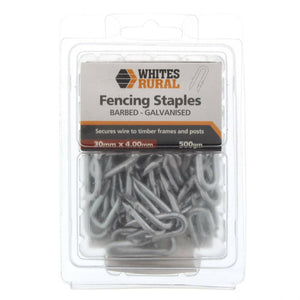 Whites Rural Fencing Staples - Barbed 30x4.00mm