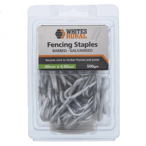 Whites Rural Fencing Staples - Barbed 40x4.00mm
