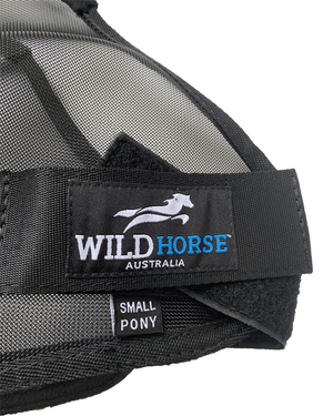 Wild Horse Black Mesh Fly Veil with Mesh Nose