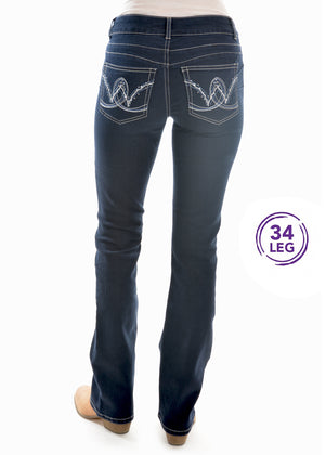 Wrangler Mid Rise Jean Jackson 34 Leg