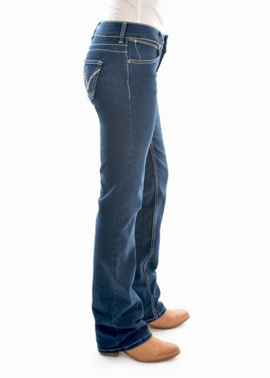 Wrangler Mid Rise Jean Carolina 34 Leg