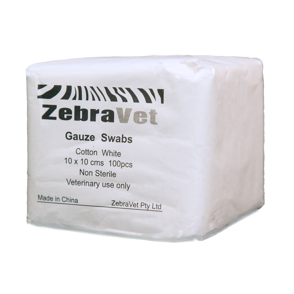 ZebraVet Gauze Swab 10cm X 10cm