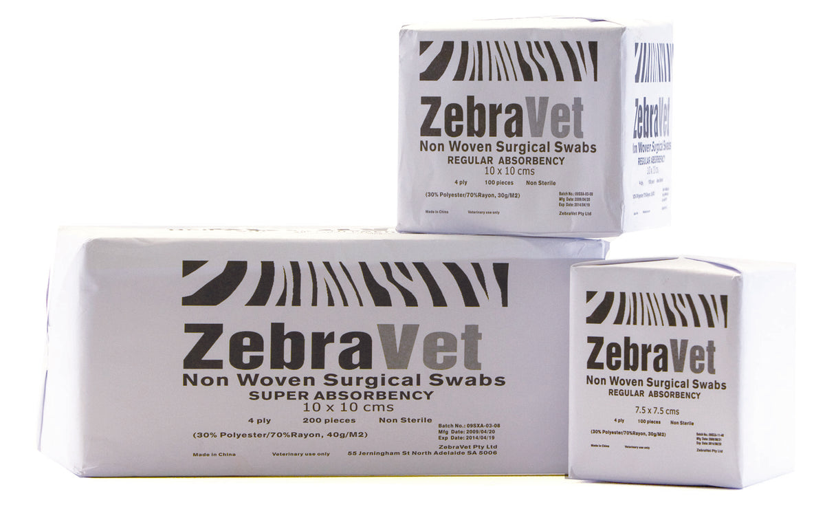 ZebraVet Swab Non Woven Regular