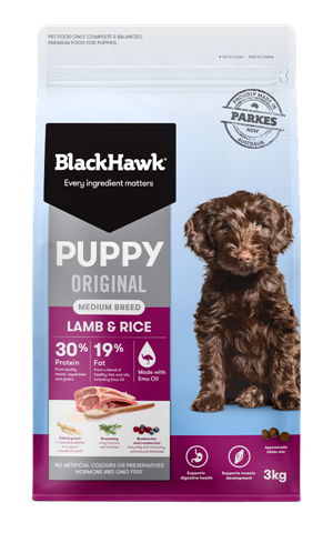 Black Hawk Puppy Medium Breed Lamb and Rice Dry Dog Food