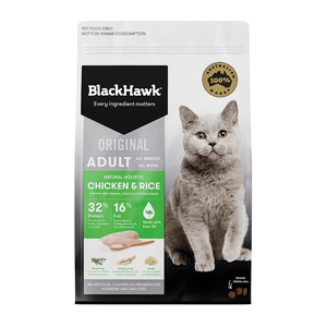 Black Hawk Adult Cat Chicken and Rice Dry Food