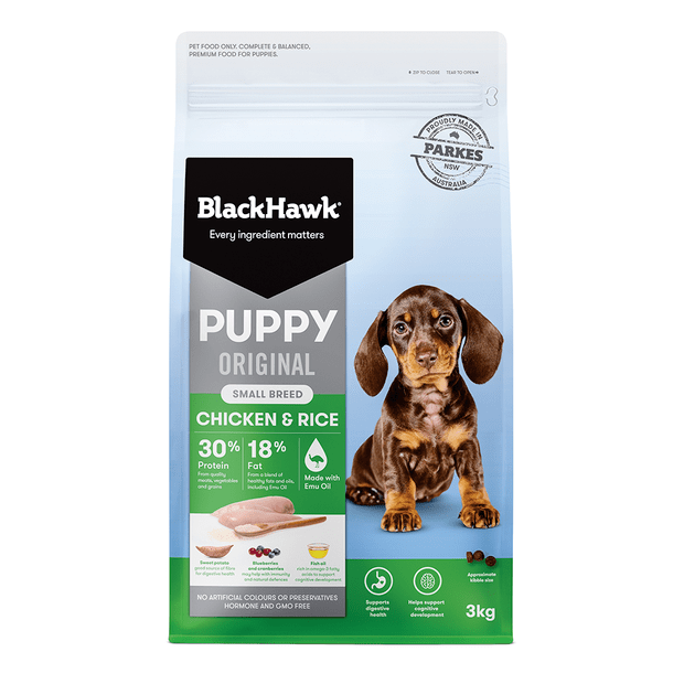 Black Hawk Puppy Small Breed Chicken and Rice Dry Dog Food