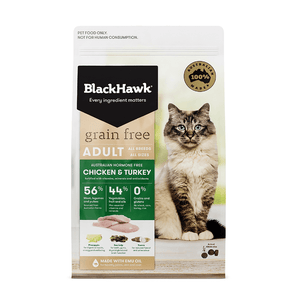Black Hawk Grain Free Adult Cat Chicken and Turkey Dry Food