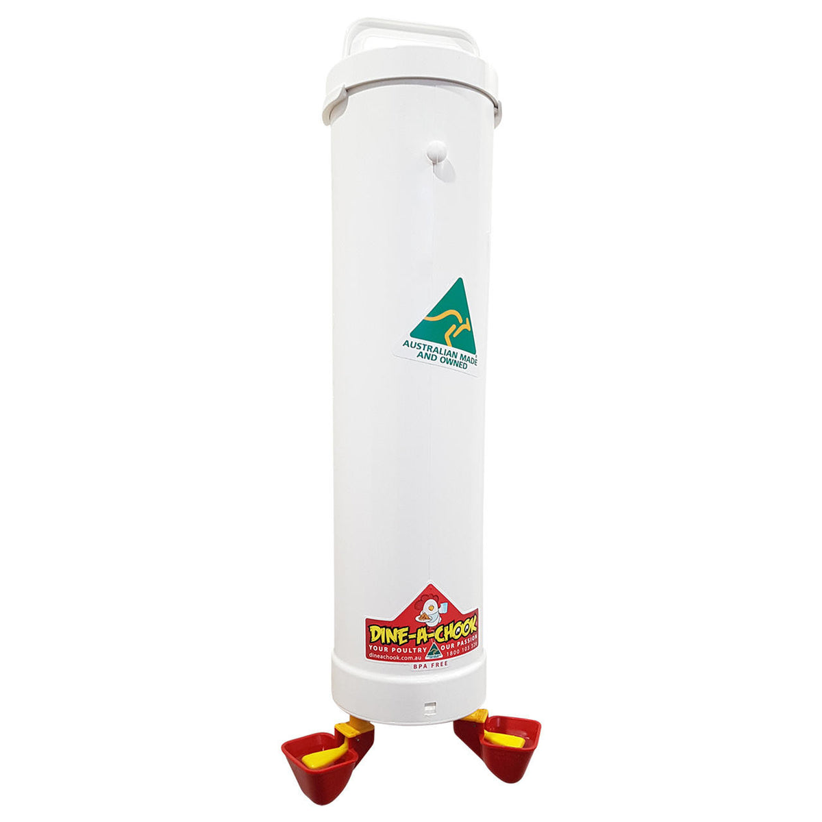Dine A Chook Poultry Drinker 4L - Twin Cup