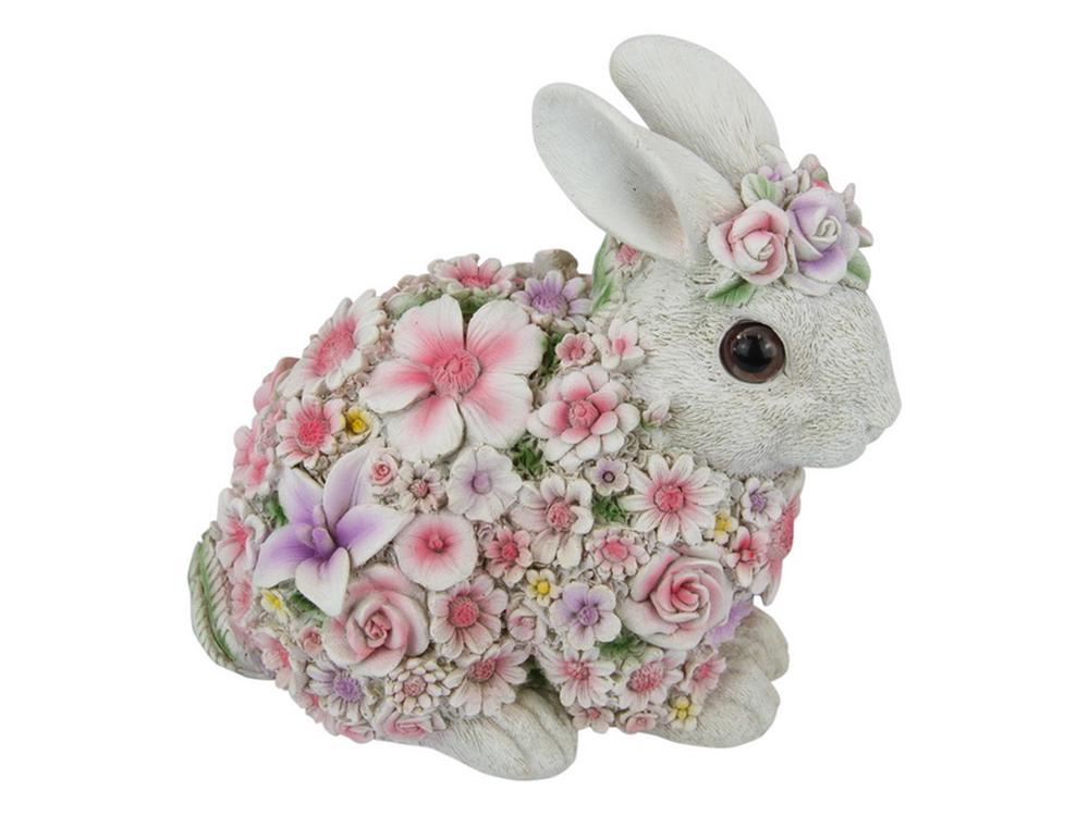 Floral Sitting Bunny Rabbit