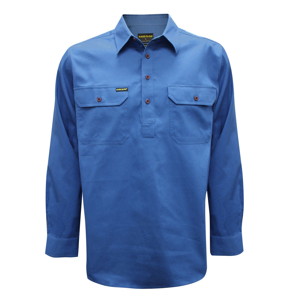 Hard Slog Half Placket Light Cotton Shirt