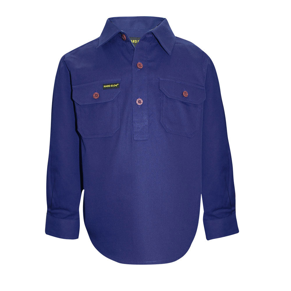 Hard Slog Half Placket Light Cotton Shirt