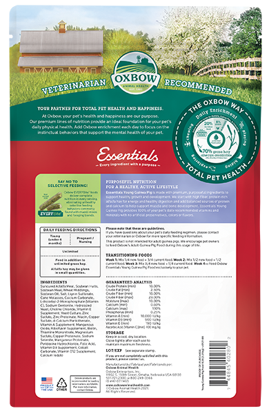 Oxbow Essentials Young Guinea Pig Food 2.25kg