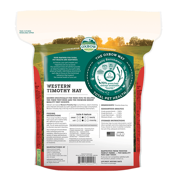 Oxbow Simple Rewards Treats Timothy 85g