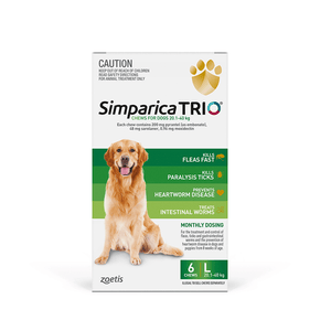 Simparica Trio Chews for Dogs 20.1-40kg